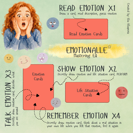 The Emotionalle main board with its four mode zones